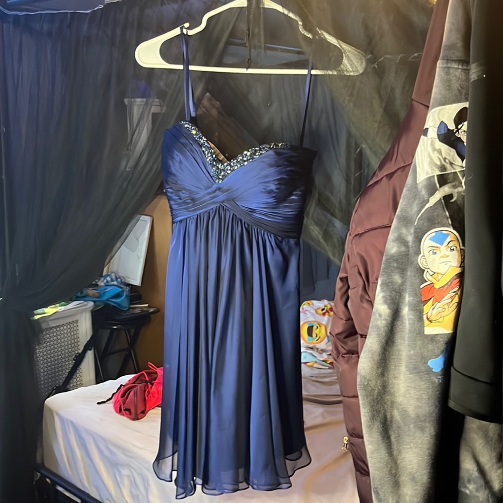 blue dresss